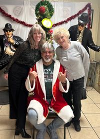 Randy Meadows and Santa