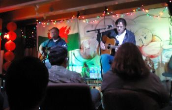 Me & Steve Judice warming up the sold out crowd for Mr. Guy Clark
