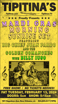 Billy Iuso with Big Chief Juan Pardo 