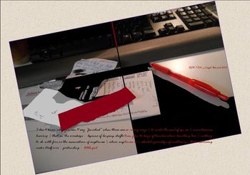 RED PEN by Leigh Herrick, Pulbished in OTOLITHS, Small Doc
