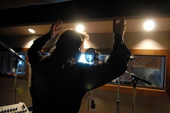 Rob conduct's @ Willie's studio
