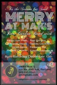 Merry at Mak's!  (Christmas show)