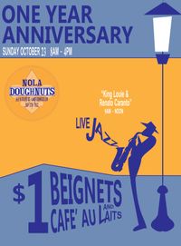 King Louie & Renato Caranto @ NOLA Donuts Anniversary Celebration