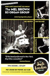 Mel Brown B-3 Organ Group gig!