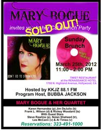 MARY BOGUE QUARTET - CD LAUNCH PARTY!