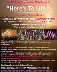 HERE'S TO LIFE! Fundraiser for Suicide Prevention