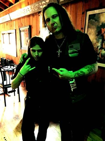 Hanging With Mikey, Our Drum Student From TX.
