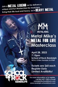Metal Mike's Metal For Life Masterclass
