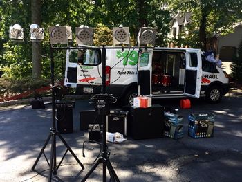 Packing Up The Vans.
