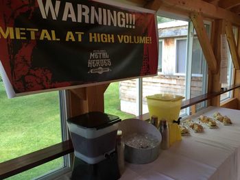 Snacks And Drinks For The Metal-Heads.
