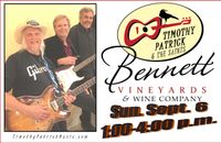 Labor Day Weekend Wine Tasting - TIMOTHY PATRICK & THE SAINTS