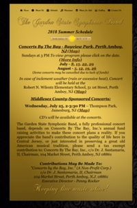 Concerts By The Bay - Garden State Symphonic Band