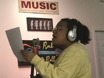 Recording Mia for Prayer Warrior
