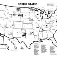 USA Map (25"x36") Project map to label and color