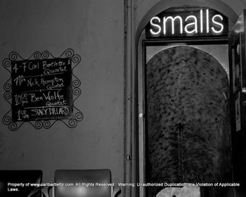 Carl Bartlett, Jr. Quartet About To Throw Down @ Smalls Jazz Club!  (Photo by Luke Swenson)
