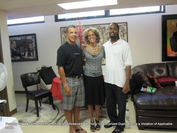 With My Lovely Cousins, Barbara, & Teddy, Backstage in Ohio, at Lonnie Liston Smith Concert!
