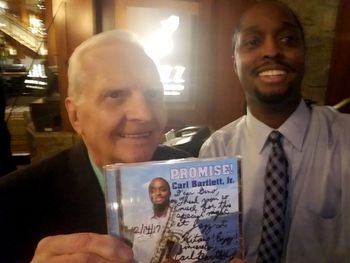 Dec. 14, 2017 - Selfie with Gino Moratti (Artistic Director of Jazz at Kitano), at CD Release CD Release Tour "PROMISE!" 2017-2018
