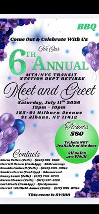 6th Annual MTA/NYC Transit Station Dept. Retiree Meet and Greet