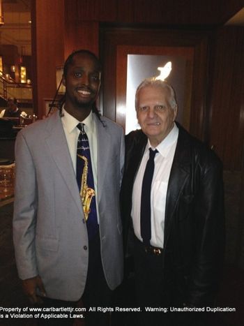 The Kitano: JAZZ at KITANO Here with Gino Moratti, The "Artistic Director" of JAZZ at KITANO, After My Quartet's Performance, on Jan. 2, 2014.  What An Amazing Evening!
