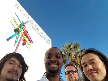 March 2, 2018 - The band, nothing but cool vibes, pre-show.  CBJ Quartet. CD Release Tour "PROMISE!" 2017-2018
