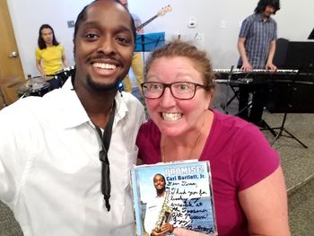 March 2, 2018 - With the wonderful Tina Murray (Manager of Visitor Services at Foosaner Art Museum) CD Release Tour "PROMISE!" 2017-2018
