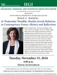 9th Annual Frederick M. Schweitzer Lecture