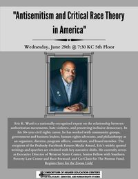 "Antisemitism and Critical Race Theory in America" with Eric K. Ward