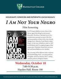 I AM NOT YOUR NEGRO (James Baldwin)