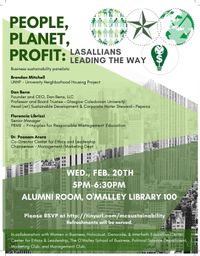 People, Planet, and Profit Panel