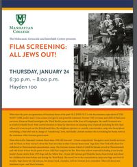 Talk by Emmanuel Rund, followed by a documentary screening of "All Jews Out"