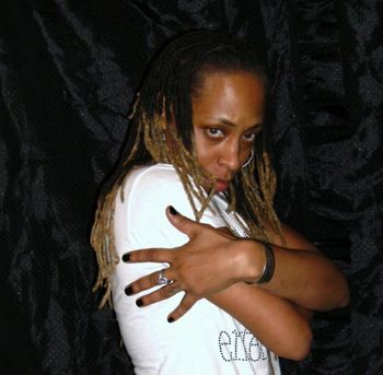 Shaun Nicole in B Boy stance
