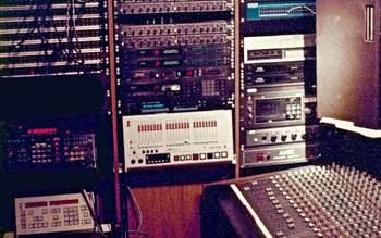 My seat in central London recording studio GWBB
