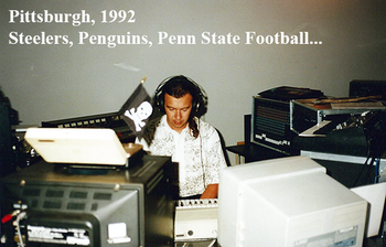 Working from my home studio in the early 90's!
