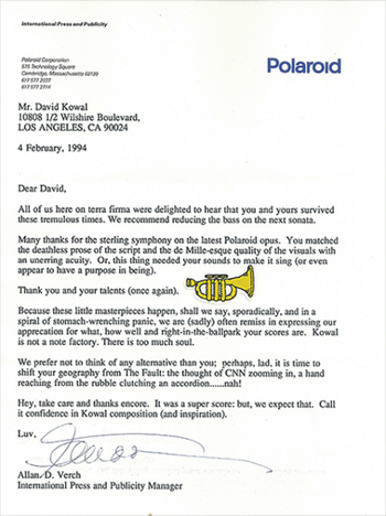 Polaroid loved our work!
