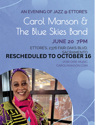 POSTPONED UNTIL OCTOBER 20! An Evening of Jazz @ Ettore’s 