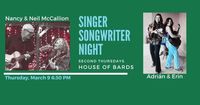 Singer/Songwriter Night with Adrian & Erin