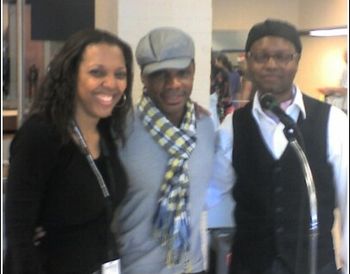 Greg & Wa'Lisa with Kirk Franklin
