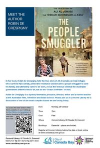 Meet the Author Robin de Crespigny at Concord Library - Author Talk