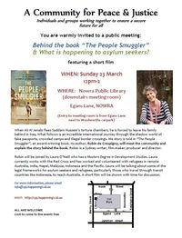 Nowra Community for Peace & Justice hosts Robin de Crespigny