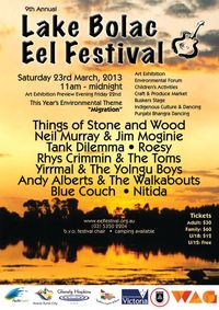 Lake Bolac Eel festival featuring Robin de Crespigny