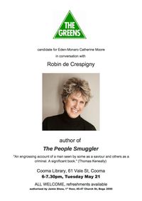 Cooma Library - Robin de Crespigny in conversation