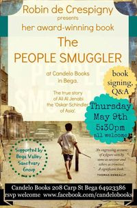 Robin de Crespigny at Candelo Books, Bega