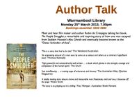 Author talk at Warrnambool Library