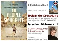 St David's Uniting Church Dee Why hosts Robin de Crespigny