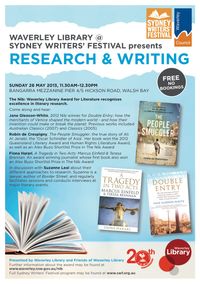 Sydney Writers' Festival panel: Research and writing