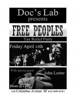 Free Peoples Tax Relief Party with special guest John Lester