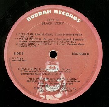 Feel It LP Side B
