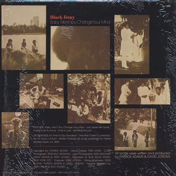 "Baby Won't You Change Your Mind" back cover
