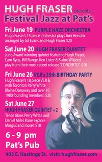 Jazz Fest at Pat's Pub June 19 - 27!