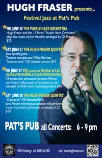 Hugh Fraser Quintet plus special guest Mike Herriott celebrate "Summertime"!